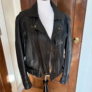 Women's Classic Black Leather Jacket